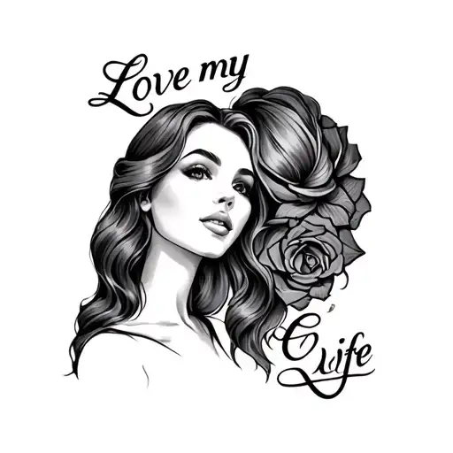 love for my wife Casey tattoo design idea