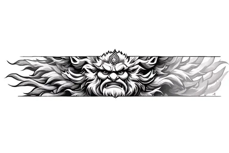 ugra narasimha tattoo design idea