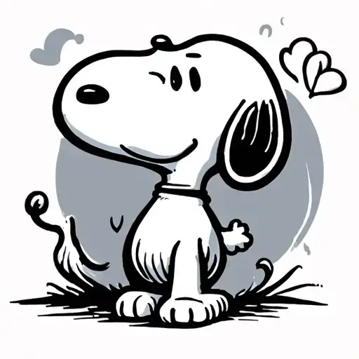 Snoopy tattoo design idea