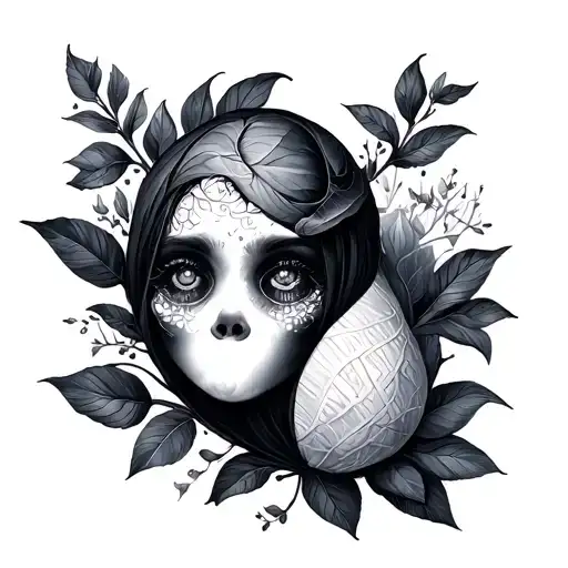 Cocoon tattoo design idea