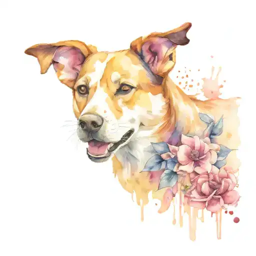 dog memorial tatto tattoo design idea