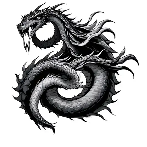 jormungandr tattoo design idea