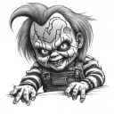 Chucky tattoo design idea