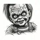 Chucky tattoo design idea