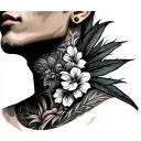 aloha neck tattoo for men tattoo design idea