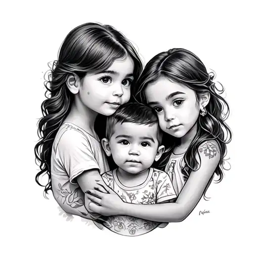 nieces & nephews tattoo design idea