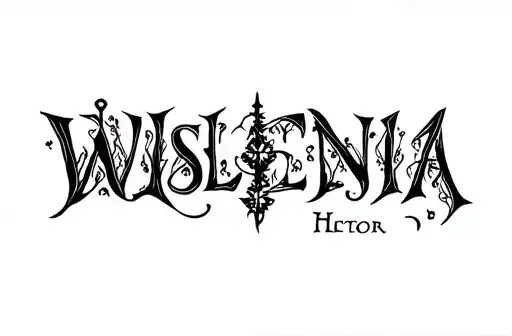 "Wislenia Hector" tattoo design idea