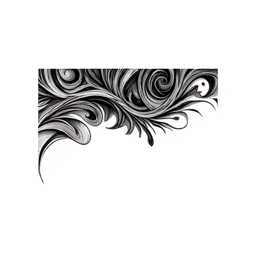 Coverup Abstract Patterns tattoo design idea