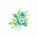 watercolor four different designs best friends tattoo medical addition 
 tattoo design idea