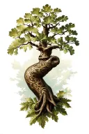 oaktree arm tattoo tattoo design idea