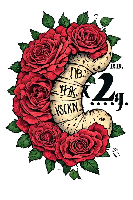 "R.B. K.J. 22" anti-suicide semi-colon tattoo design idea