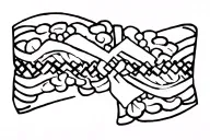 wedding garter tattoo design idea