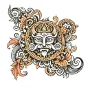 Hindu good tattoo design idea