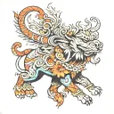 Hindu good tattoo design idea