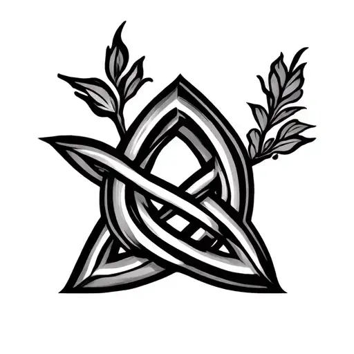 trinity knot tattoo design idea