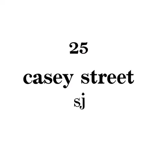 "25 casey street" small door with sj tattoo design idea