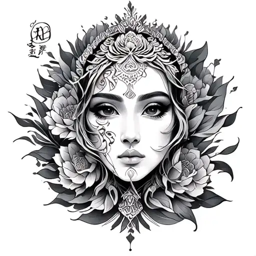 Auspicious tattoo design idea