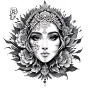 Auspicious tattoo design idea