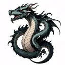 Dragon Wrapped Around Arm tattoo design idea