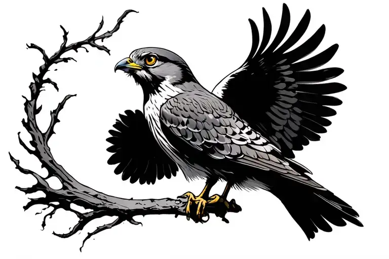 Kestrel tattoo design idea