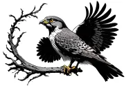 Kestrel tattoo design idea