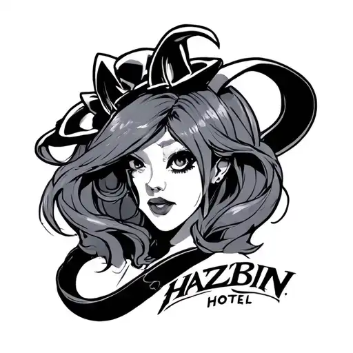 Hazbin Hotel tattoo design idea