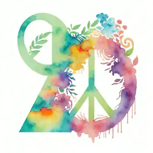 matching tattoo home and peace love tattoo design idea