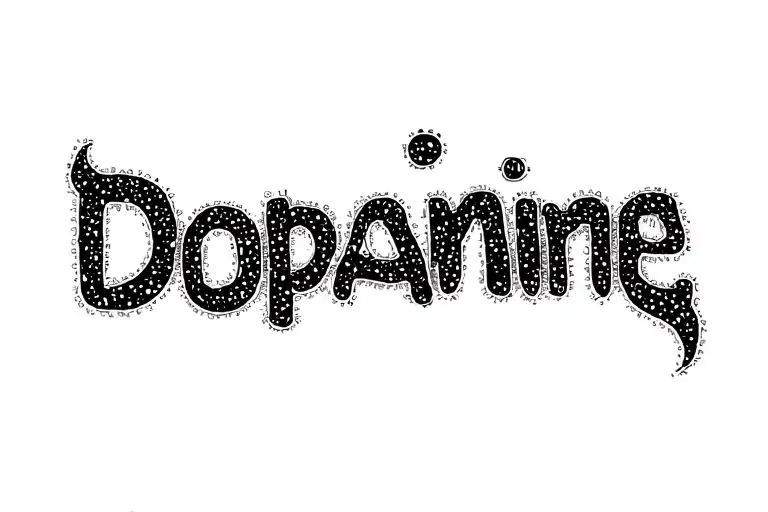 dopamine serotonin and norepinephrine chemical structure tattoo design idea