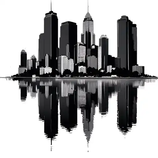 Atlanta Skyline tattoo design idea