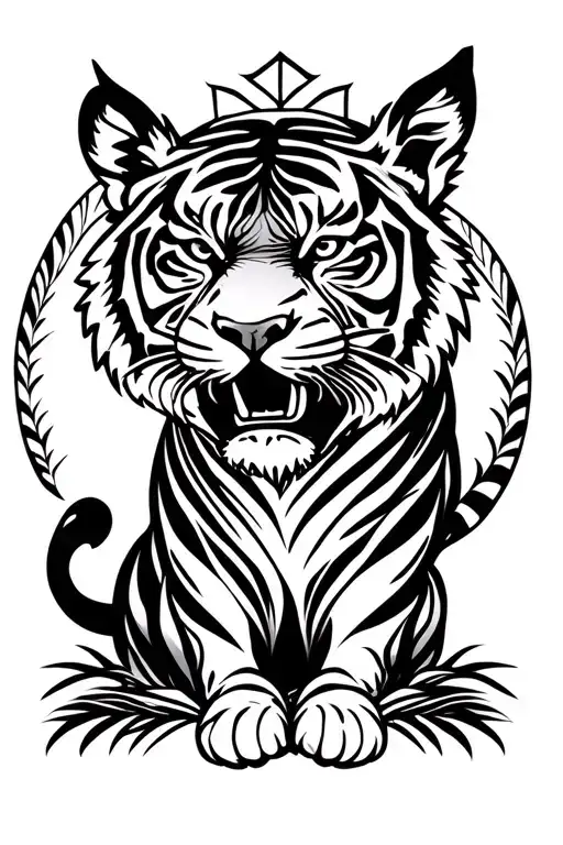 Malaysia Tiger Logo tattoo design idea