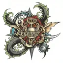 MMIV 2004 written tattoo design idea