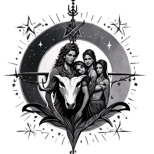 friendship, family, taurus,love,band tatoo,star,coder tattoo design idea