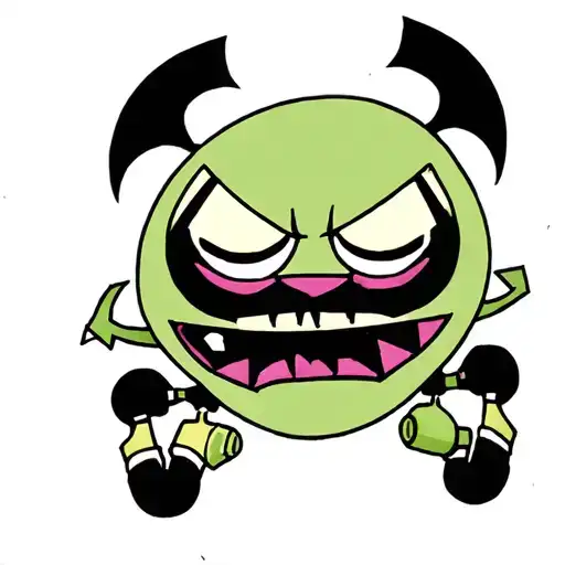 invader zim tattoo design idea