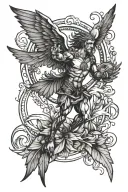 icarus tattoo design idea