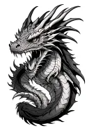 dragon tattoo design idea