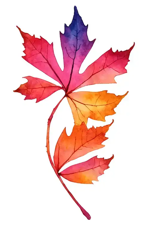 Autumn Leaf tattoo design idea