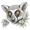 lemur tattoo design idea