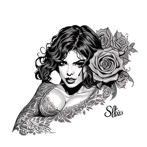 Todd's Slut tattoo design idea