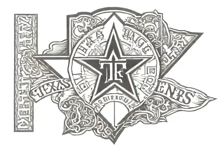 Texas rangers World Series tattoo design idea