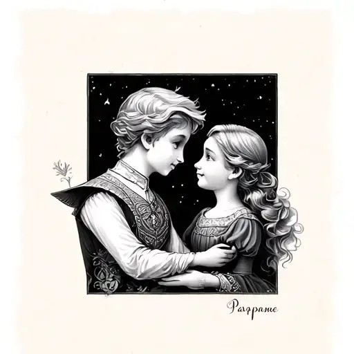 Pappe & mamme the little prince tattoo design idea