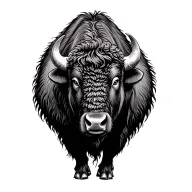 Bison tattoo design idea