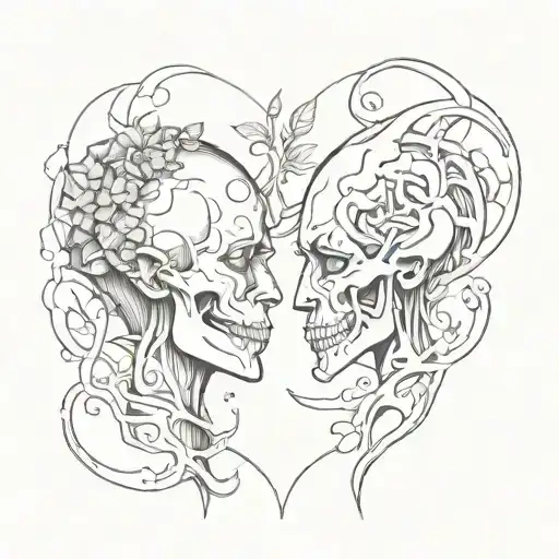 Tattoo that symbolises parents with toxic relationship tattoo design idea