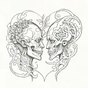 Tattoo that symbolises parents with toxic relationship tattoo design idea