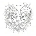 Tattoo that symbolises parents with toxic relationship tattoo design idea