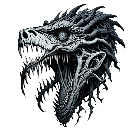 lovecraft monsters tattoo design idea