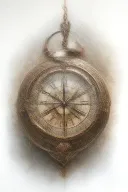 compass, a clock w/time standing still intertwined with a heart locket  tattoo design idea