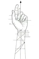 fore arm texts going down vertically inside tattoo design idea