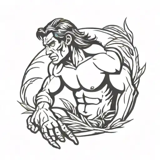 kris loves tarzan tattoo design idea