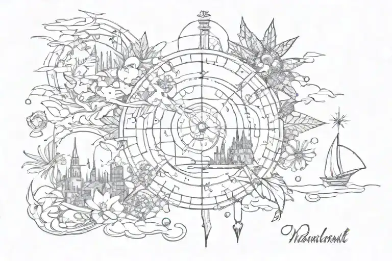wanderlust inspired tattoo tattoo design idea