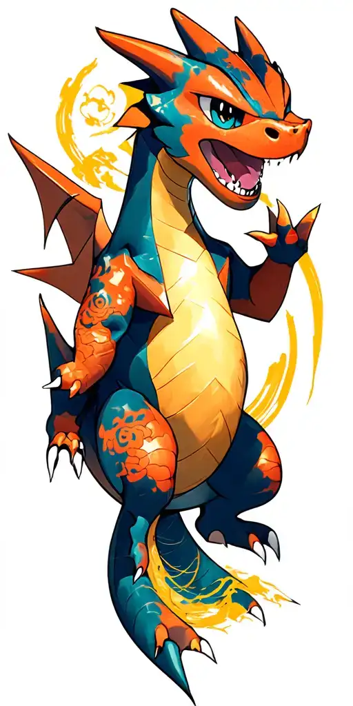charizard japanese mcfc sleeve tattoo tattoo design idea
